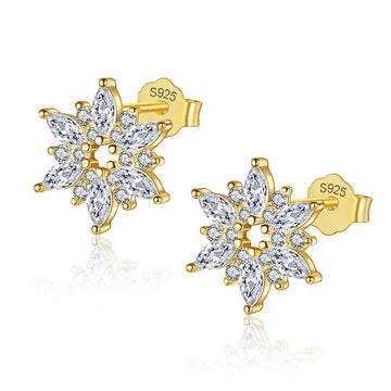 Cercei Argint 925 Model STEA placati cu aur 14K 1g