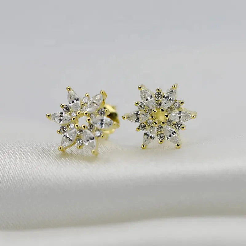 Cercei Argint 925 Model STEA placati cu aur 14K 1g
