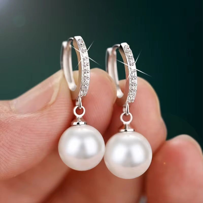 Cercei Argint 925 Elegant Pearls 5.2g