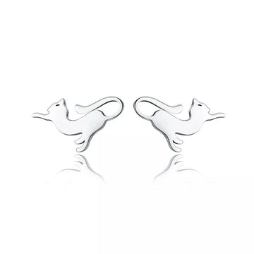 Cercei din argint Adorable Cat, Argint 925, Pentru Femei 2.22g