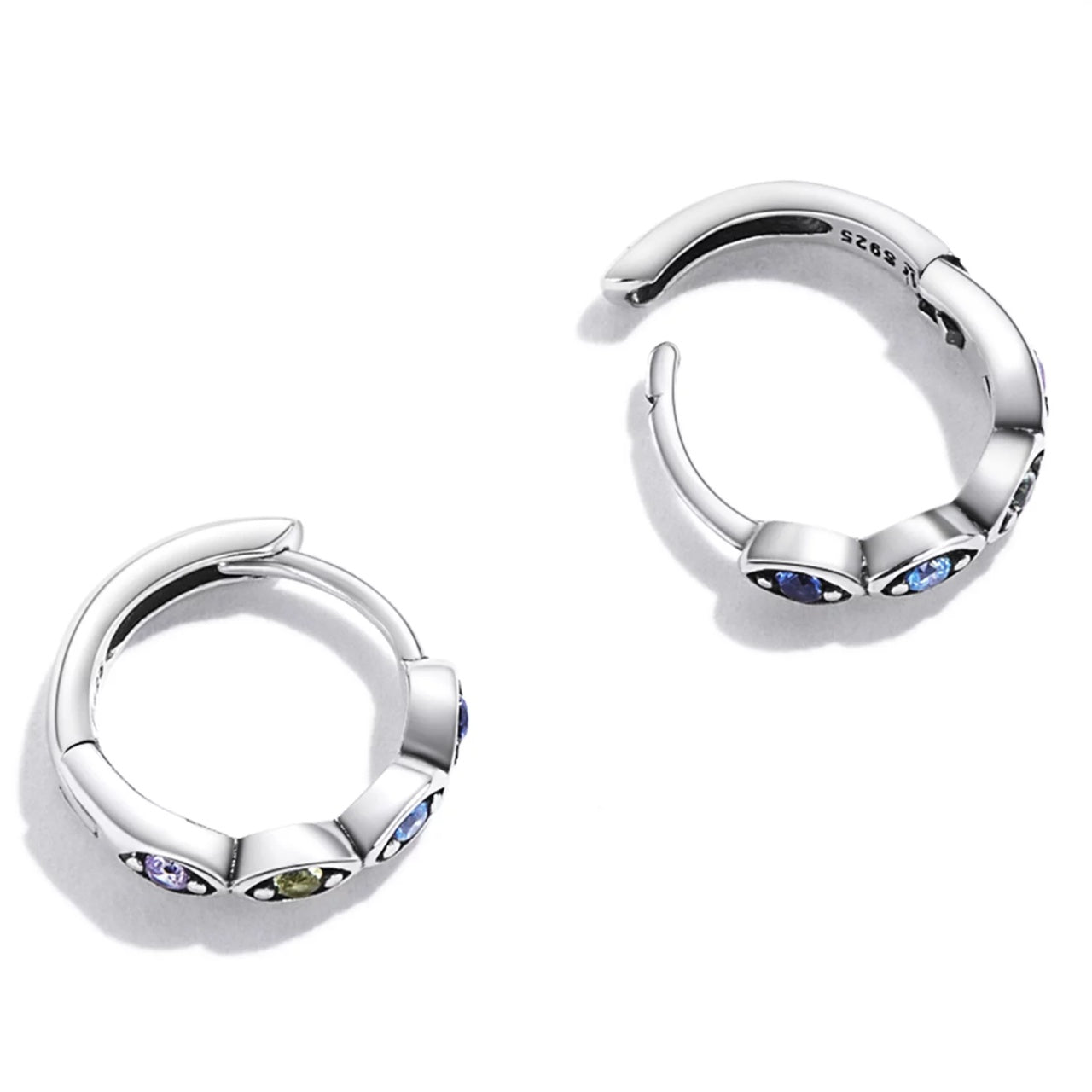 Cercei din argint Angel Eyes Buckles, Argint 925, Pentru Femei