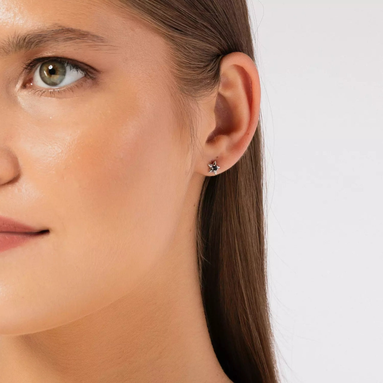 Cercei din argint Asymmetric Stars, Argint 925, Pentru Femei 1.28g