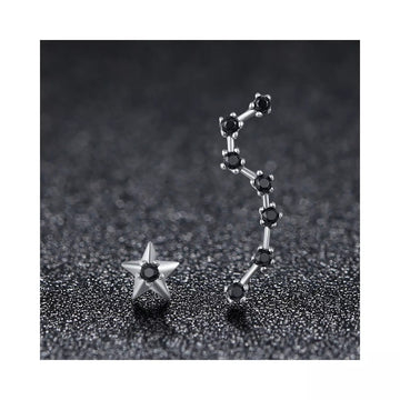 Cercei din argint Asymmetric Stars, Argint 925, Pentru Femei 1.28g