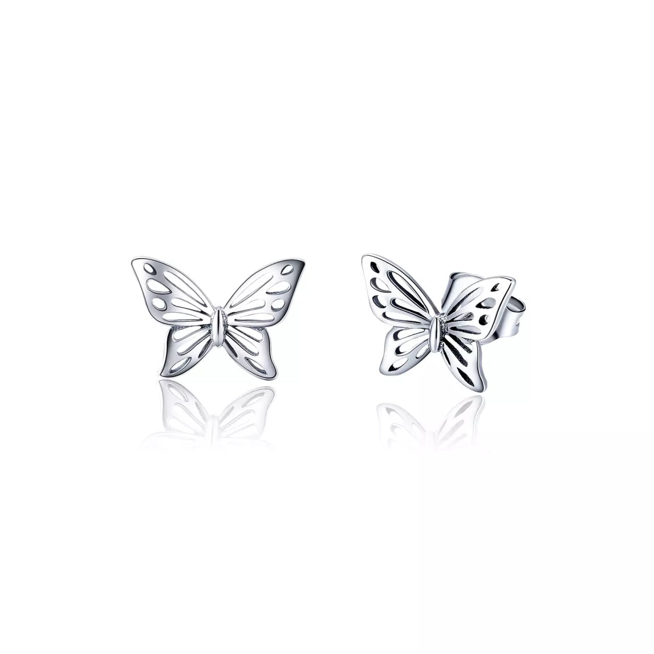 Cercei din argint Beautiful Butterfly, Argint 925, Pentru Femei