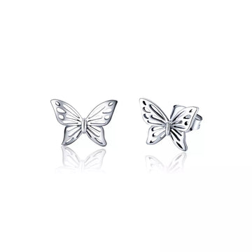 Cercei din argint Beautiful Butterfly, Argint 925, Pentru Femei