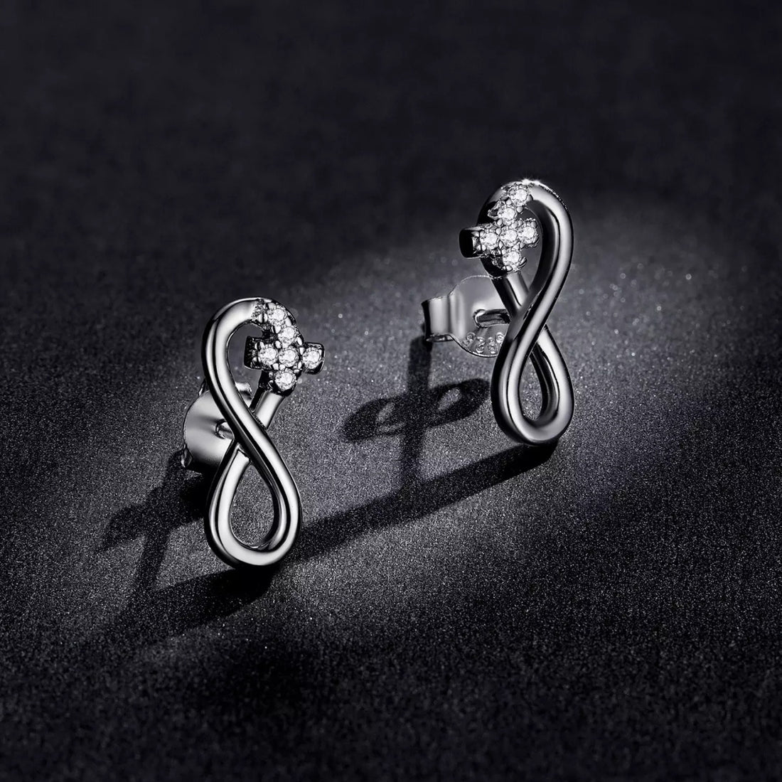 Cercei din argint Beautiful Infinite Symbol, Argint 925, Pentru Femei