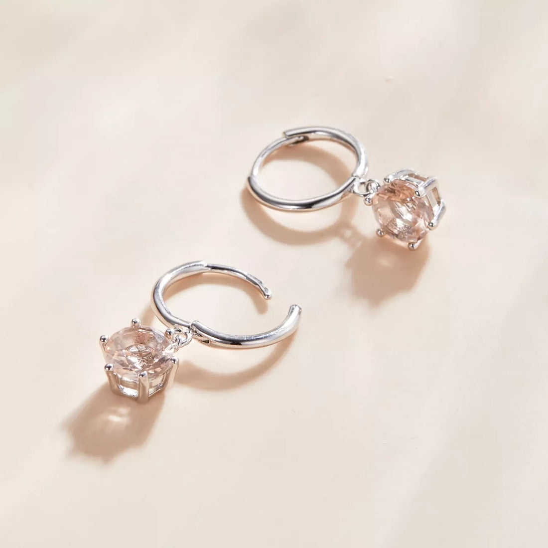 Cercei din argint Beautiful Silver Crystals, Argint 925, Pentru Femei