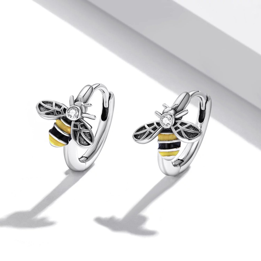 Cercei din argint Bee Buckles, Argint 925, Pentru Femei