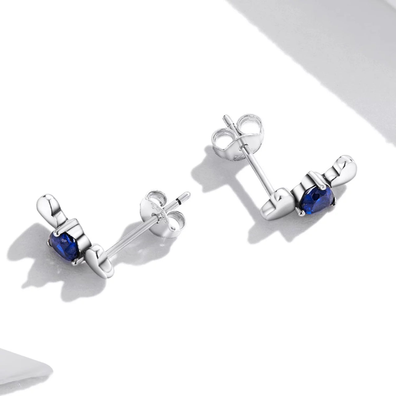 Cercei din argint Blue Love Crystal, Argint 925, Pentru Femei
