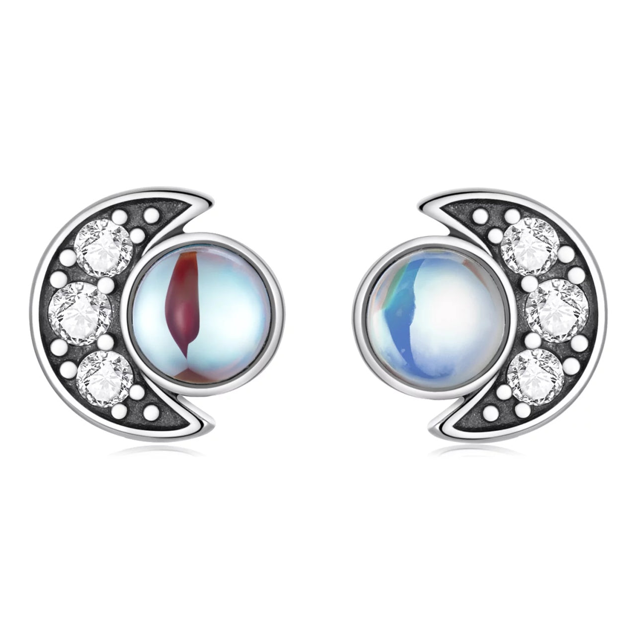 Cercei din argint Bright Moon, Argint 925, Pentru Femei
