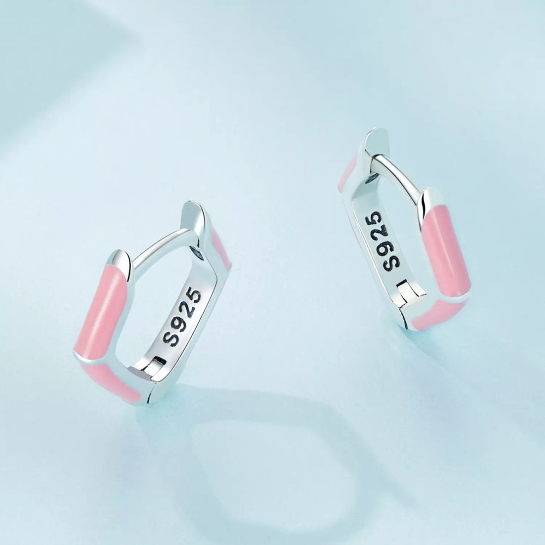 Cercei din argint Candy Hoops, Argint 925, Pentru Femei