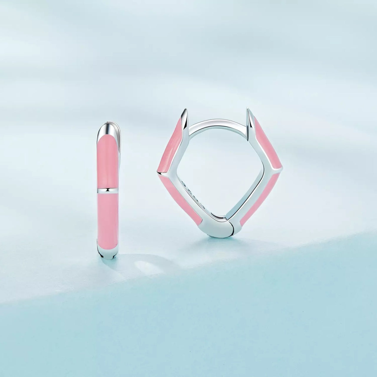 Cercei din argint Candy Hoops, Argint 925, Pentru Femei
