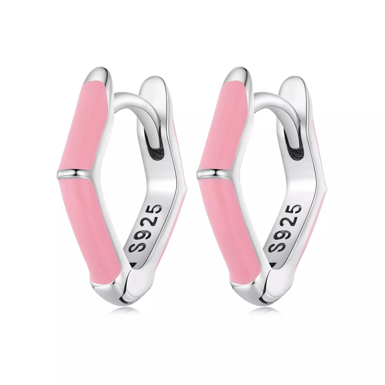 Cercei din argint Candy Hoops, Argint 925, Pentru Femei
