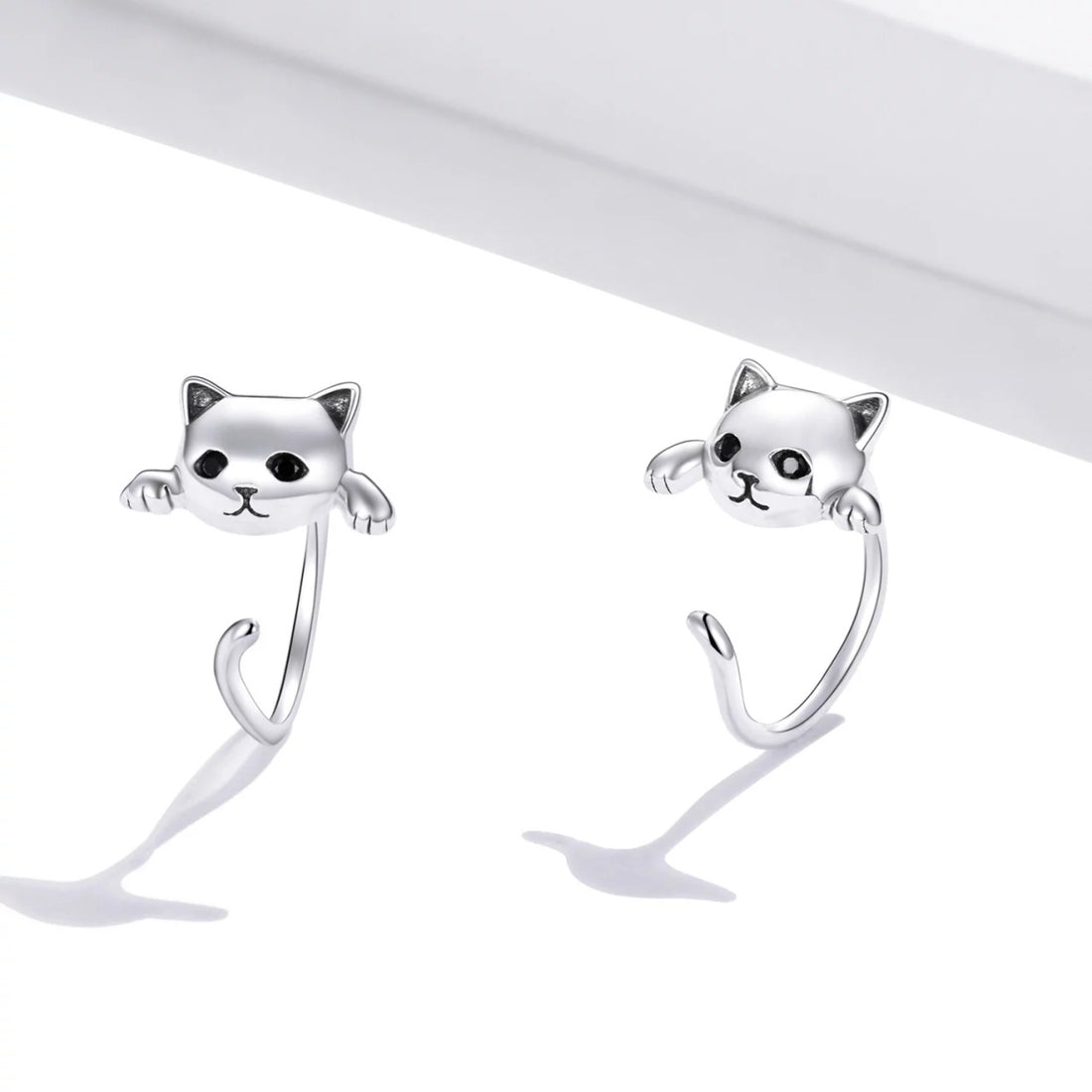 Cercei din argint Cats Cuffs, Argint 925, Pentru Femei 1.31g