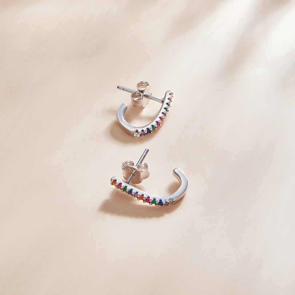 Cercei Din Argint 925 - Christmas Cane Studs 1.4g