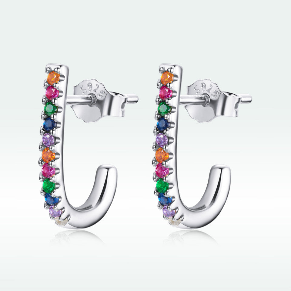 Cercei Din Argint 925 - Christmas Cane Studs 1.4g