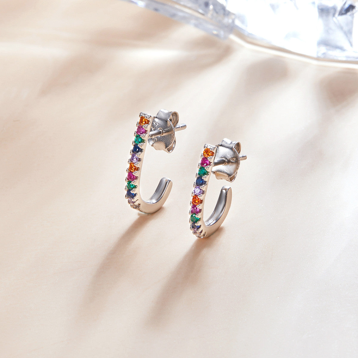 Cercei Din Argint 925 - Christmas Cane Studs 1.4g