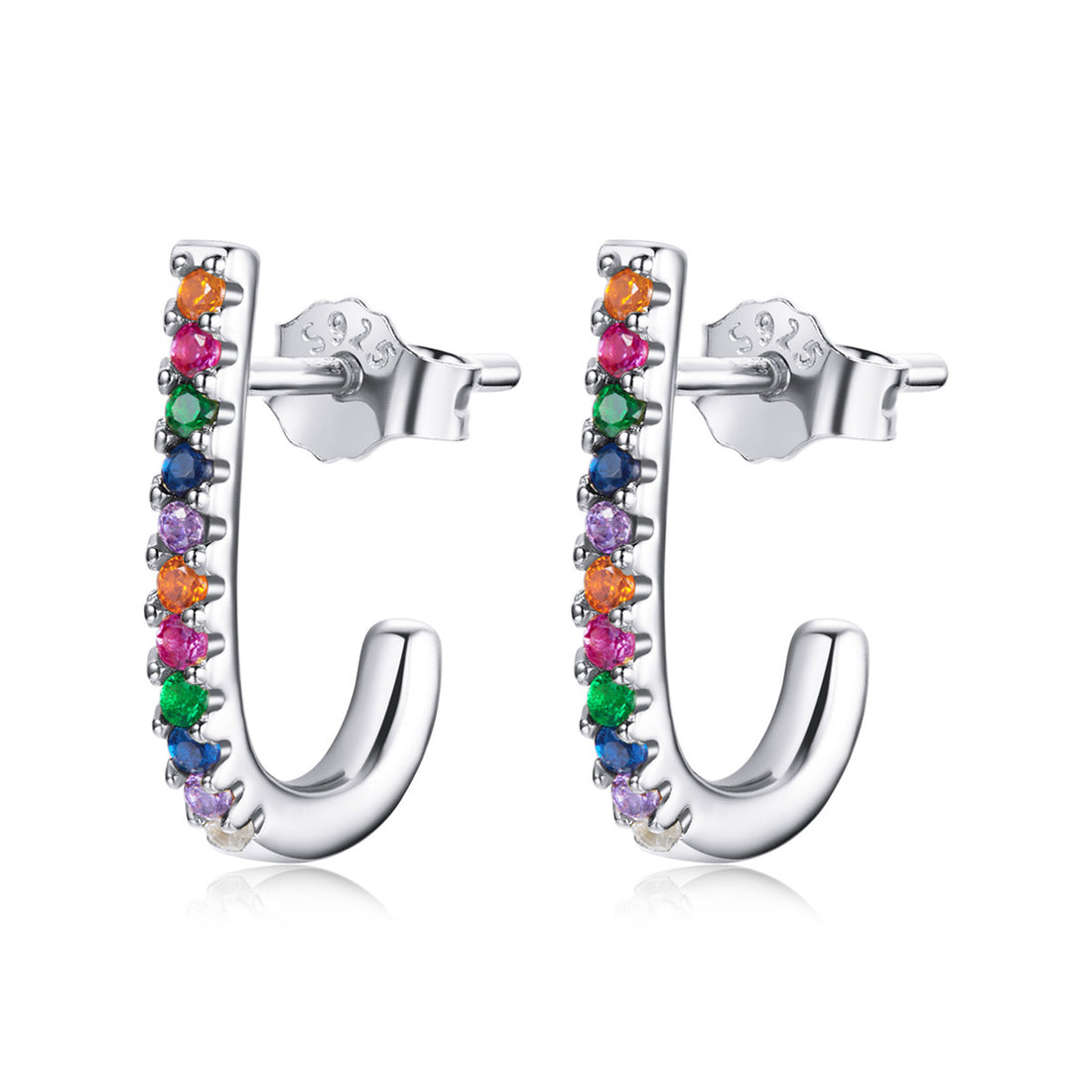 Cercei Din Argint 925 - Christmas Cane Studs 1.4g