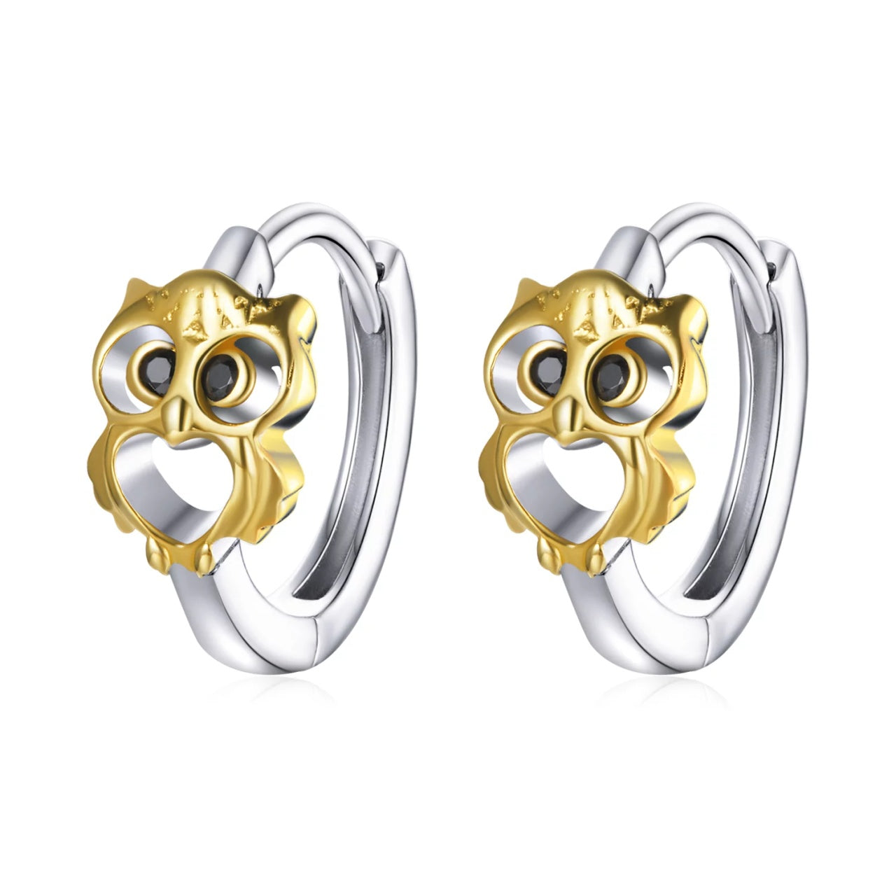 Cercei din argint Creative Owl, Argint 925, Pentru Femei