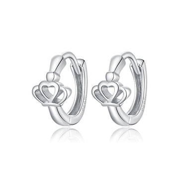 Cercei din Argint 925 -Crown ear buckles 1.7g
