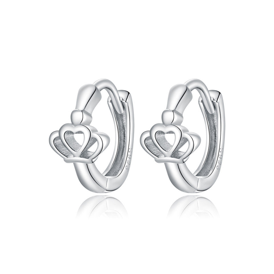 Cercei din Argint 925 -Crown ear buckles 1.7g