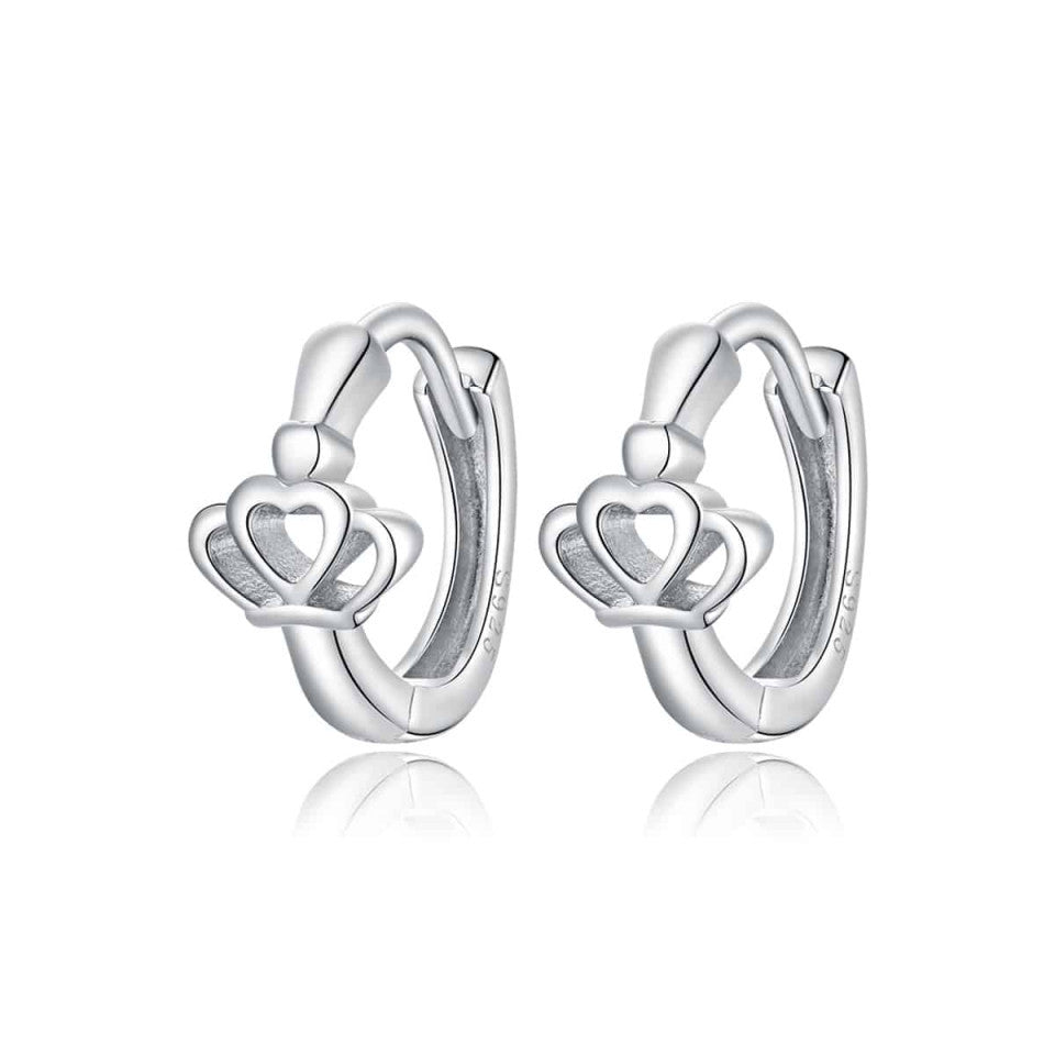 Cercei din Argint 925 -Crown ear buckles 1.7g
