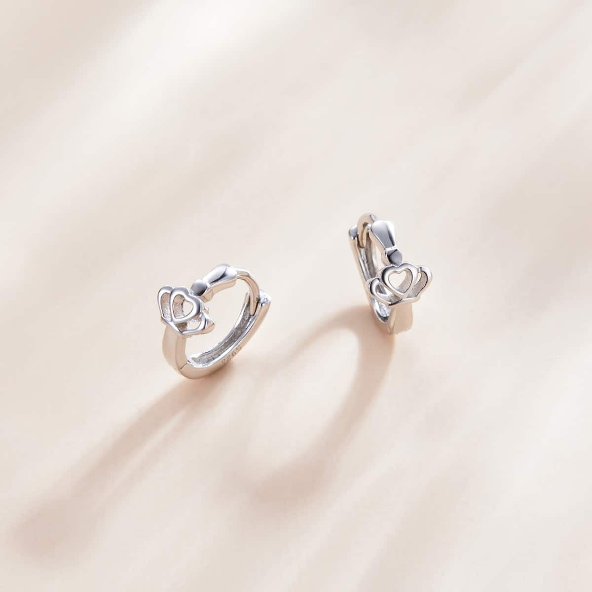 Cercei din Argint 925 -Crown ear buckles 1.7g