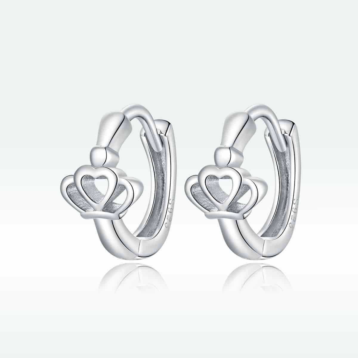 Cercei din Argint 925 -Crown ear buckles 1.7g
