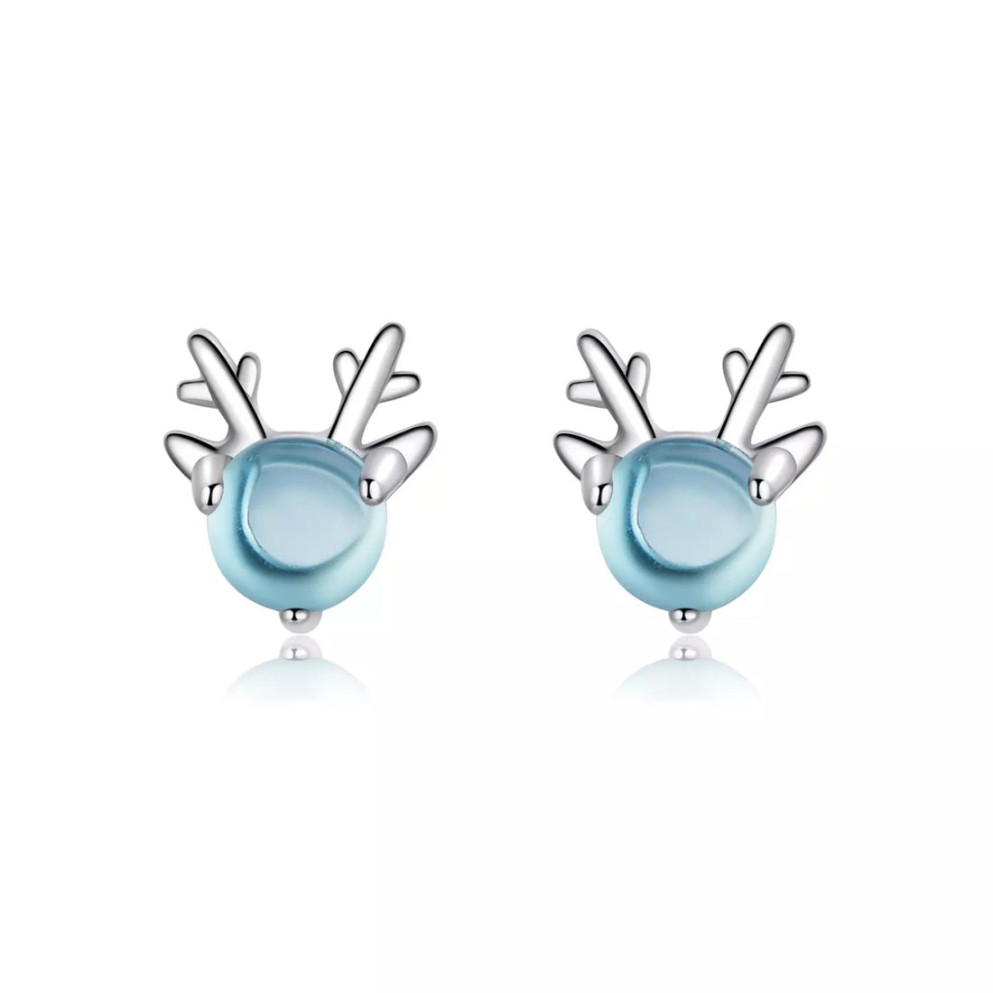 Cercei din argint Crystal Deer, Argint 925, Pentru Femei 0.79g