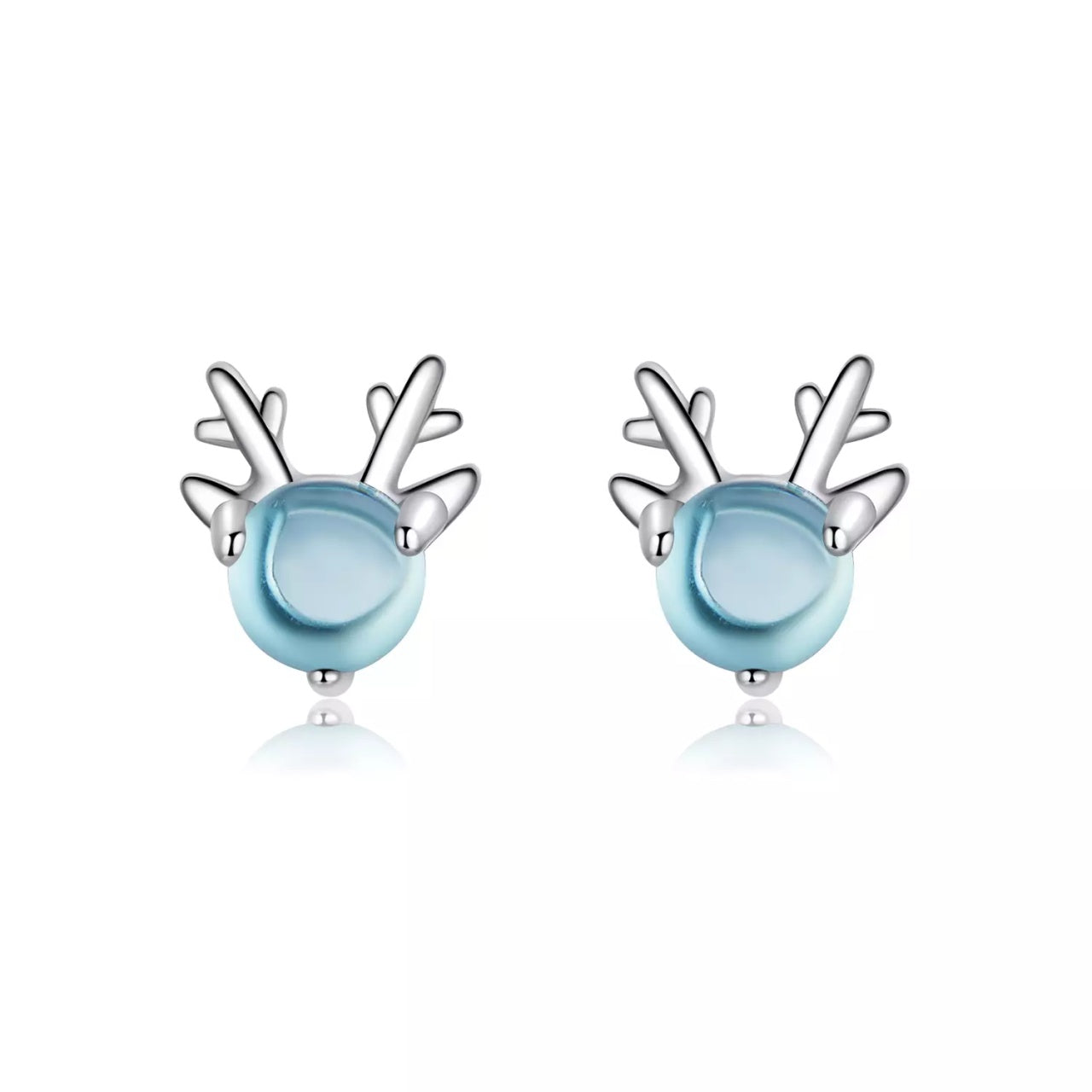Cercei din argint Crystal Deer, Argint 925, Pentru Femei 0.79g