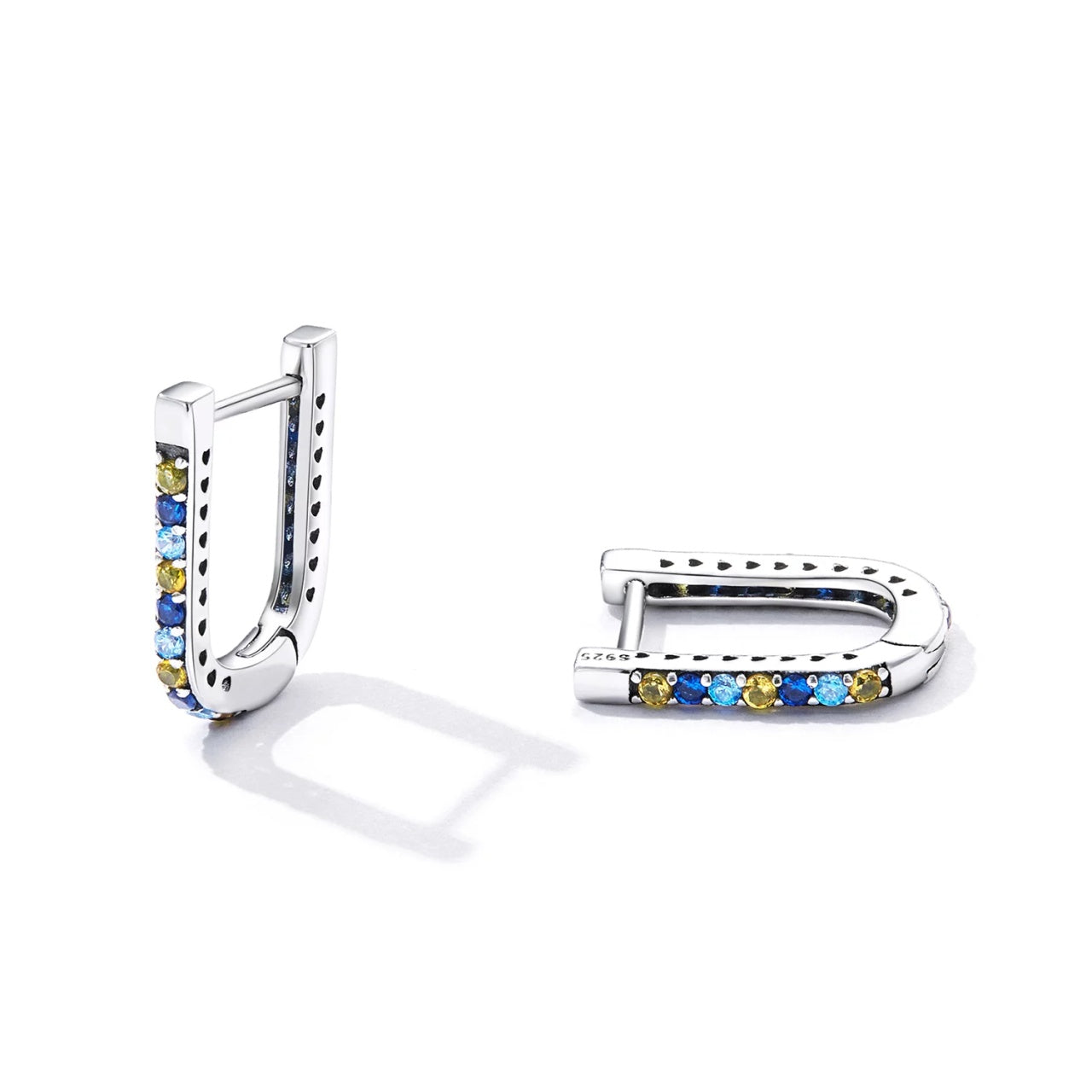 Cercei din argint Dazzling Multi Color, Argint 925, Pentru Femei