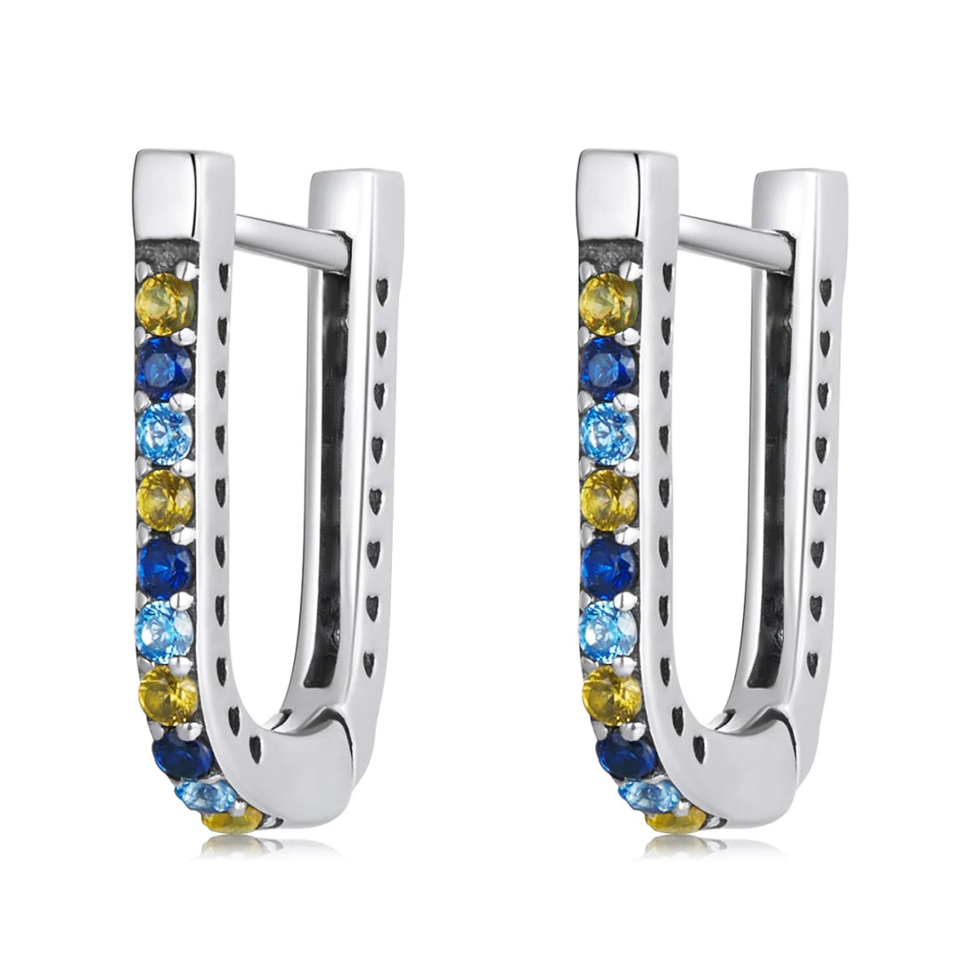 Cercei din argint Dazzling Multi Color, Argint 925, Pentru Femei