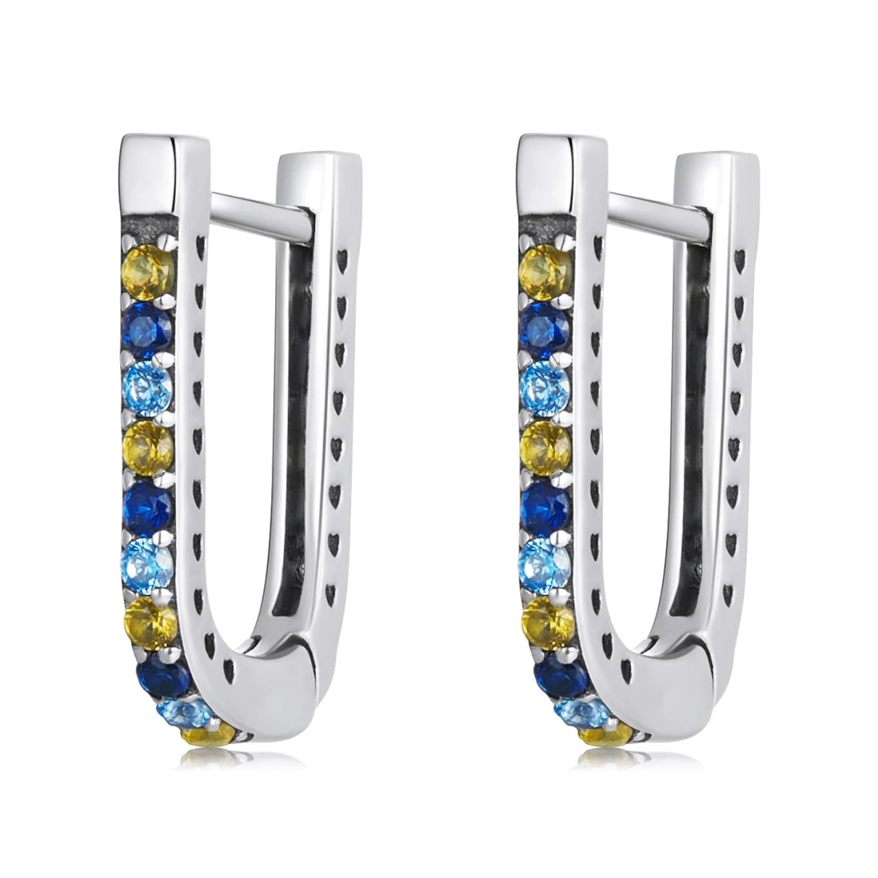 Cercei din argint Dazzling Multi Color, Argint 925, Pentru Femei