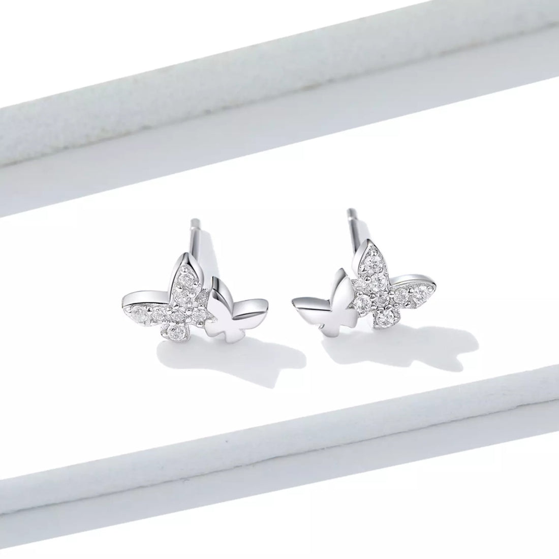 Cercei din argint Elegant Butterfly, Argint 925, Pentru Femei 0.87g