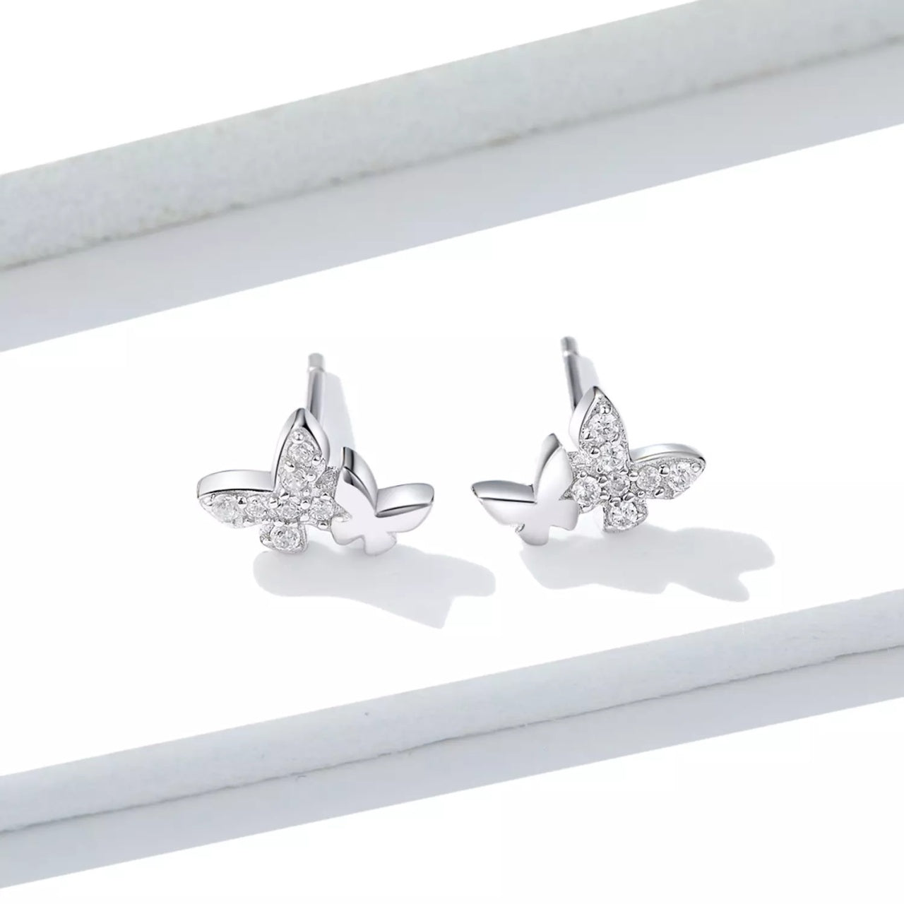 Cercei din argint Elegant Butterfly, Argint 925, Pentru Femei 0.87g