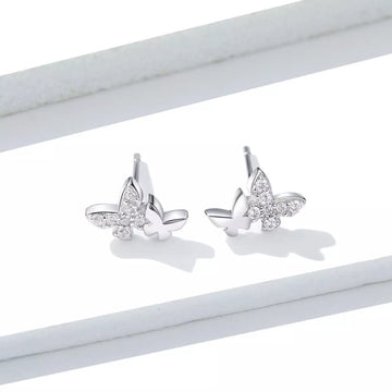 Cercei din argint Elegant Butterfly, Argint 925, Pentru Femei 0.87g