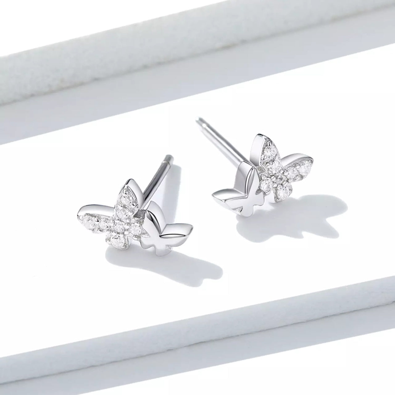 Cercei din argint Elegant Butterfly, Argint 925, Pentru Femei 0.87g