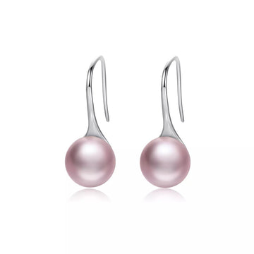 Cercei din argint Elegant Pearls rose, Argint 925, Pentru Femei