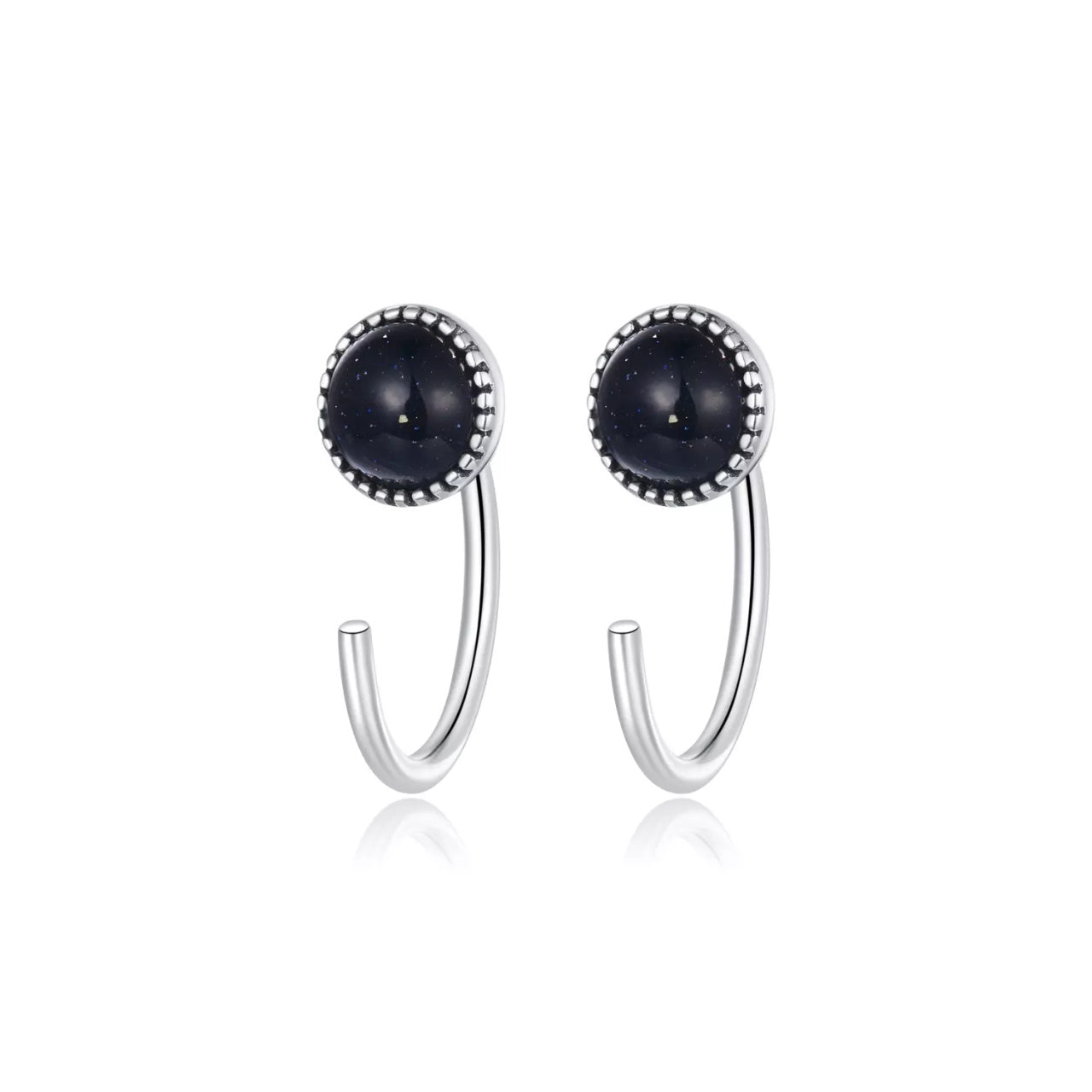 Cercei din argint Galaxy Tiny Hoops, Argint 925, Pentru Femei 0.85g