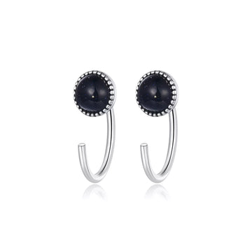 Cercei din argint Galaxy Tiny Hoops, Argint 925, Pentru Femei 0.85g