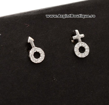 Cercei din Argint 925 Gender Symbol 1.5g