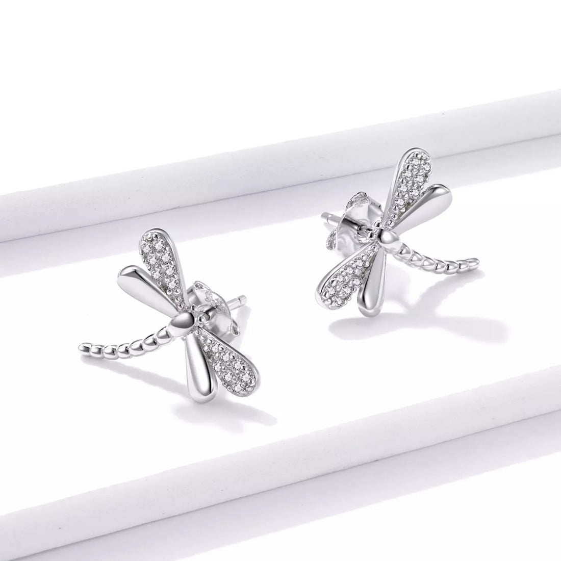 Cercei din argint Glamour Dragonflies, Argint 925, Pentru Femei 1.7g