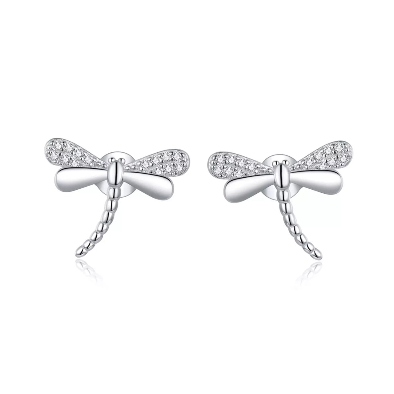 Cercei din argint Glamour Dragonflies, Argint 925, Pentru Femei 1.7g