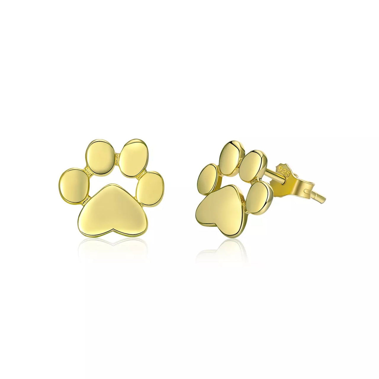 Cercei din argint Gold Paws, Argint 925, Pentru Femei
