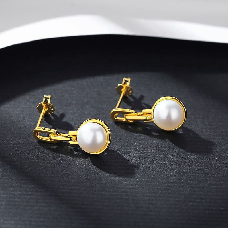 Cercei din Argint 925 Gold Pearls Cute 1.8g