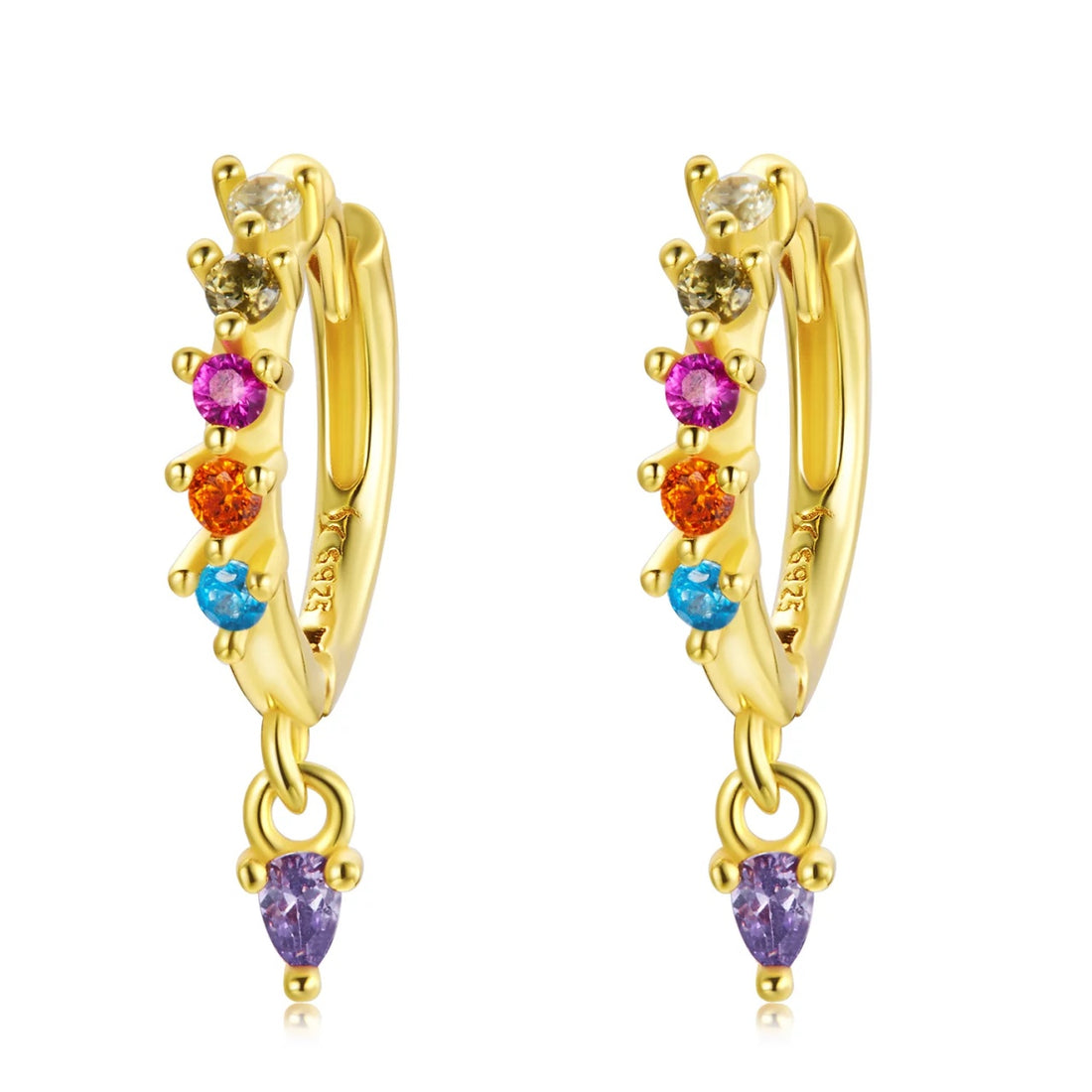 Cercei din argint Golden Mix, Argint 925, Pentru Femei