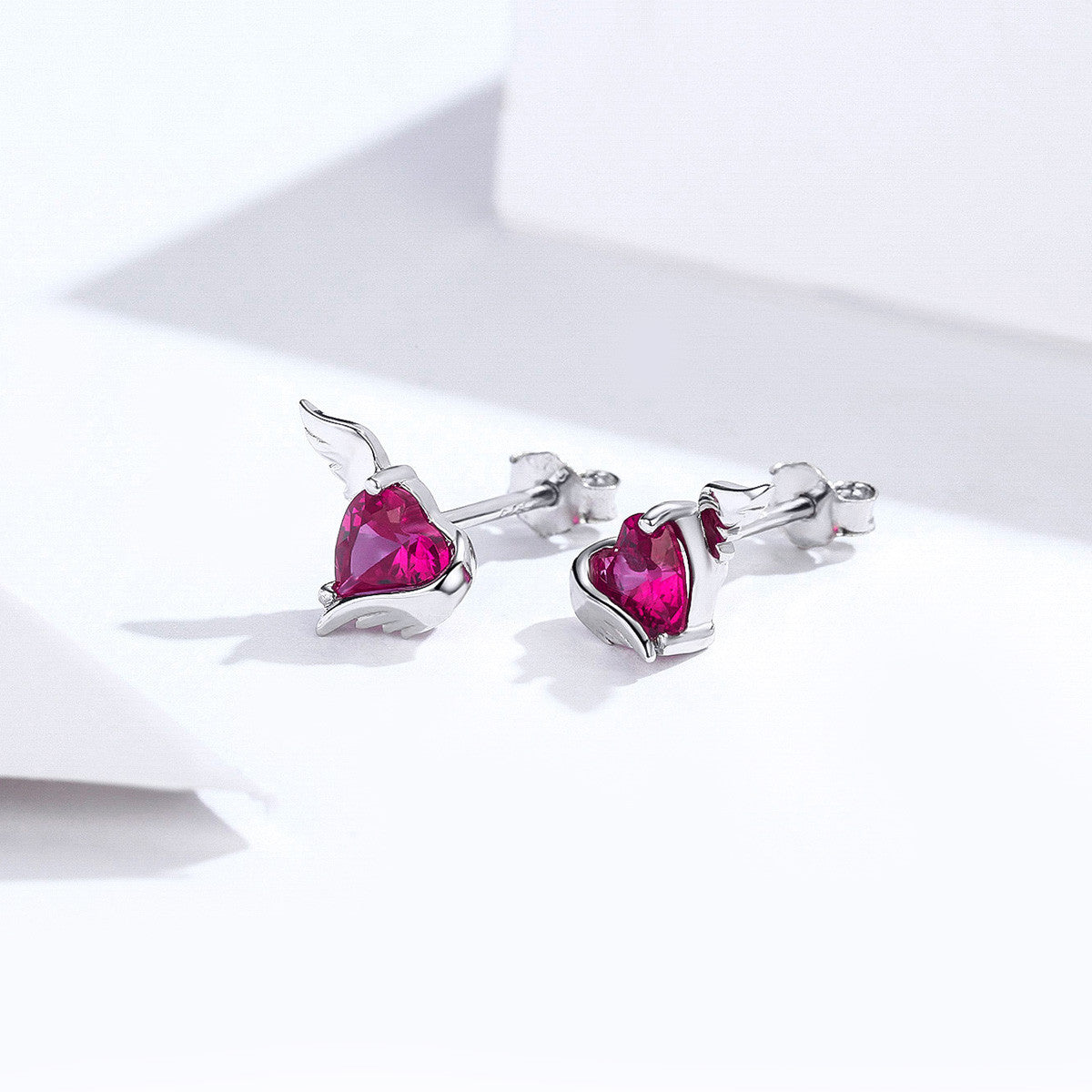 Cercei din Argint 925 Guardian Hearts 1.2g