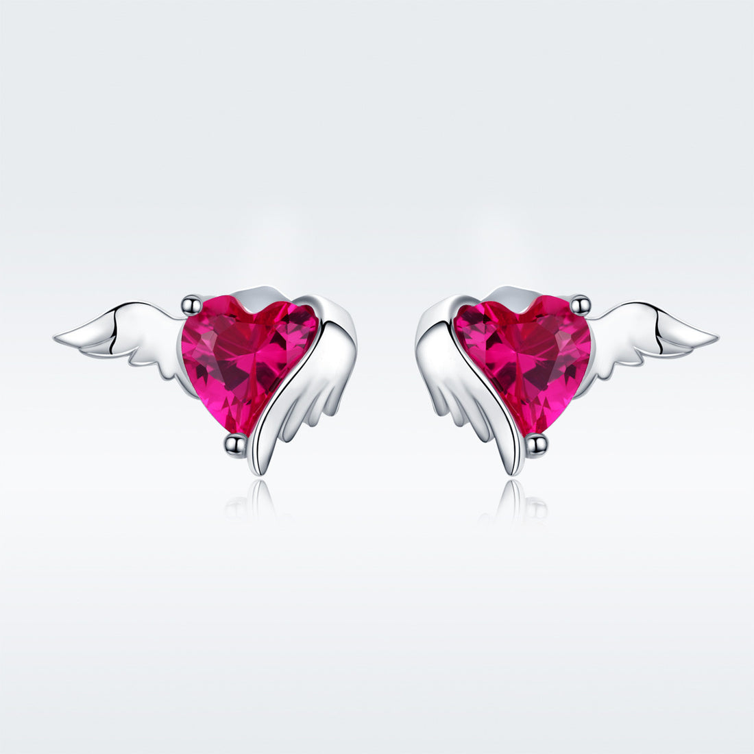 Cercei din Argint 925 Guardian Hearts 1.2g