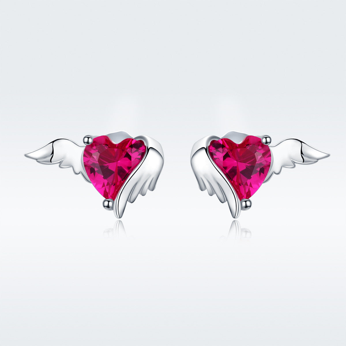 Cercei din Argint 925 Guardian Hearts 1.2g