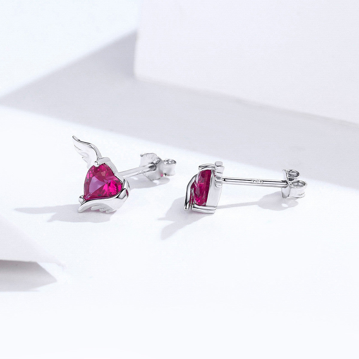 Cercei din Argint 925 Guardian Hearts 1.2g